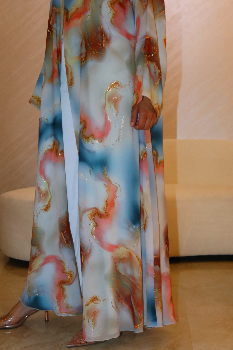Beach dawn abaya