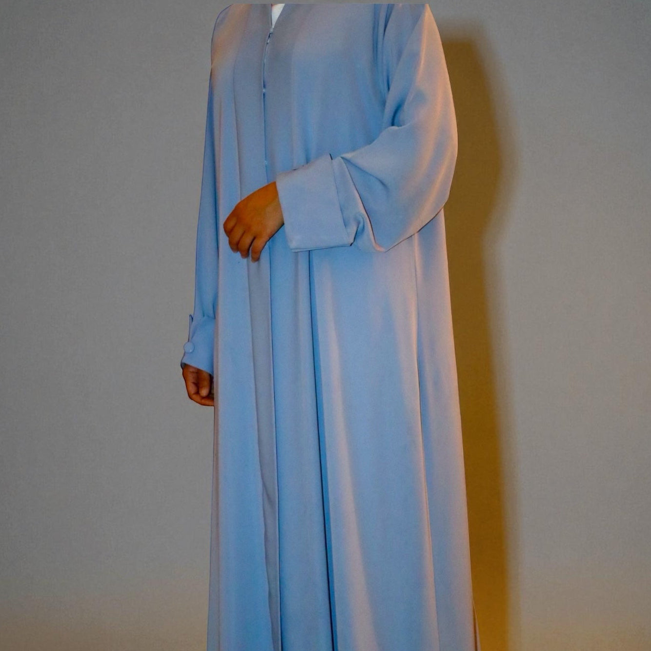 Baby blue abaya