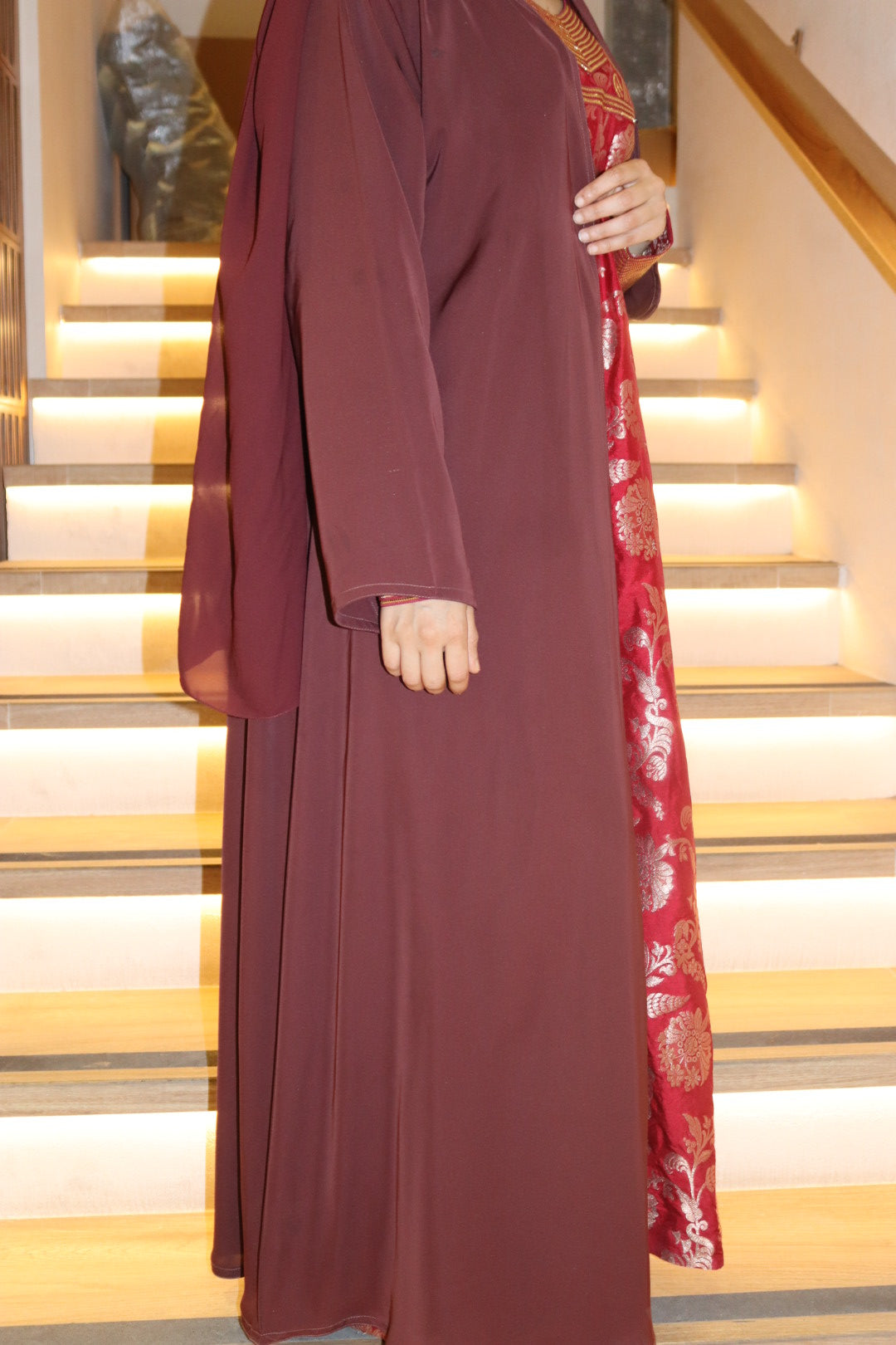 Red Velvet abaya