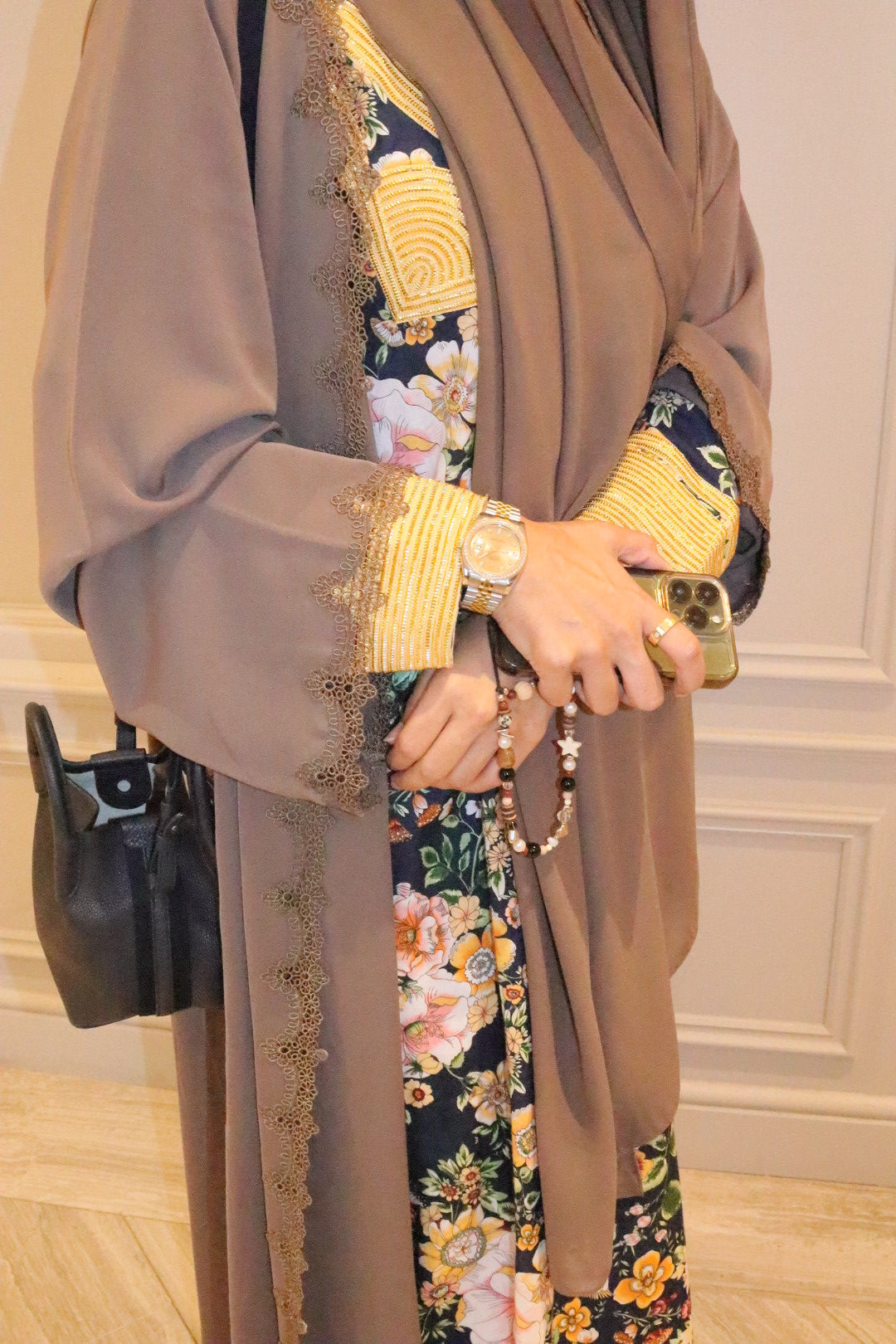 Mocha brown abaya